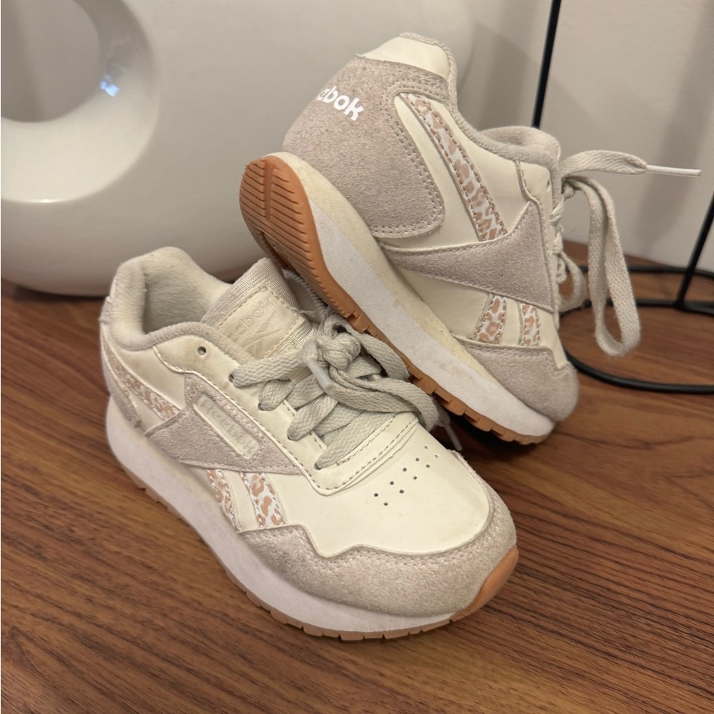 COPY - Like New! Reebok Classic - Tan/Leopard Print